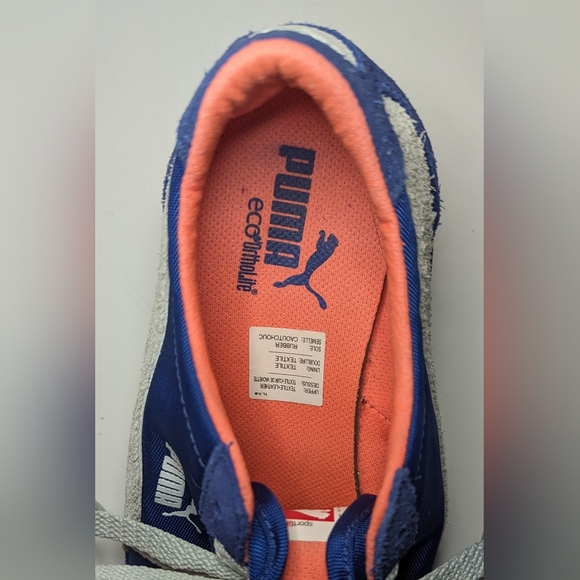 PUMA SHOES CLASSIC WEDGE CAROLINA STRIPE WOMENS US 7 EUR 37.5 - Picture 6 of 8